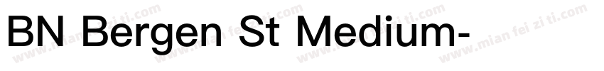 BN Bergen St Medium字体转换